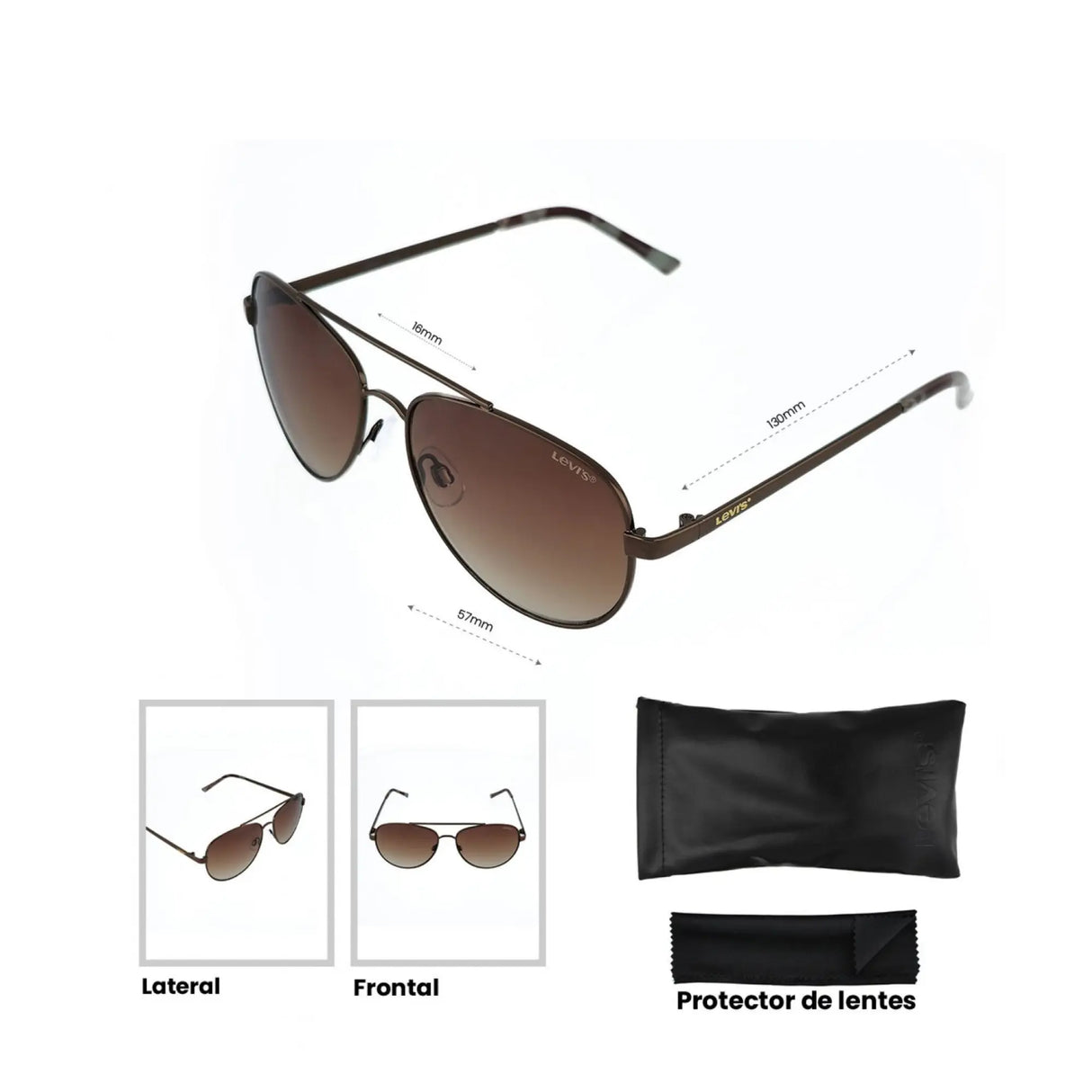 LENTES DE SOL UV400 MUJER X13048 LEVIS LEVI'S