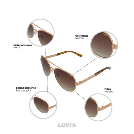 LENTES DE SOL UV400 MUJER X13040 LEVIS LEVI'S