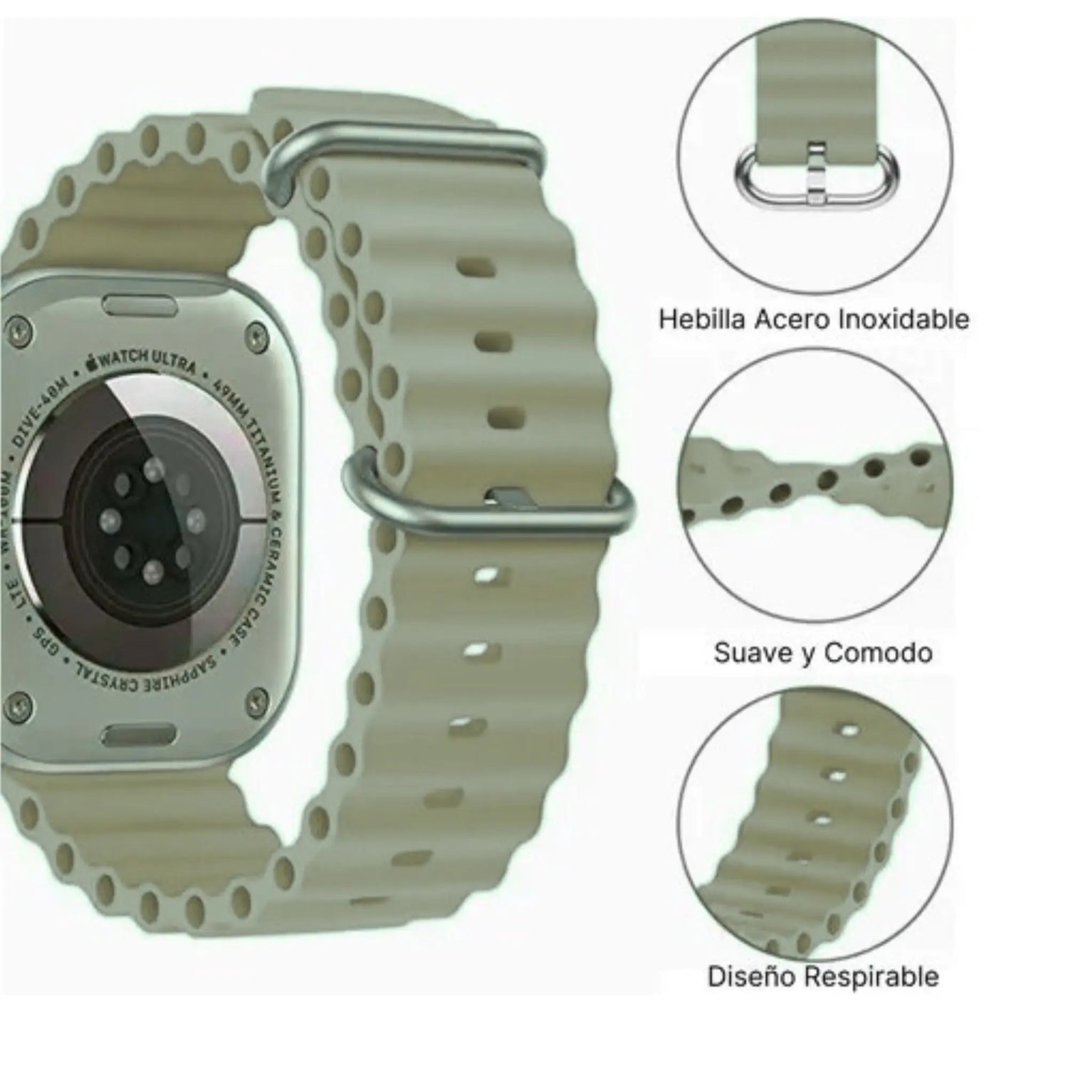 ACCESORIO CORREA RELOJ UNISEX CRS49 SMART TIME 1020224 - SUNTIMESTORE.COM