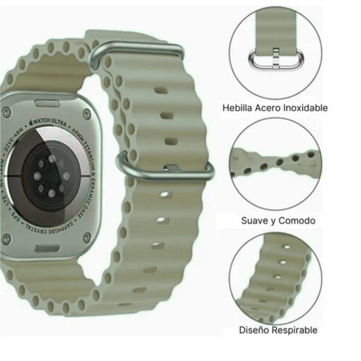 ACCESORIO CORREA RELOJ UNISEX CRS49 SMART TIME 1020224 - SUNTIMESTORE.COM