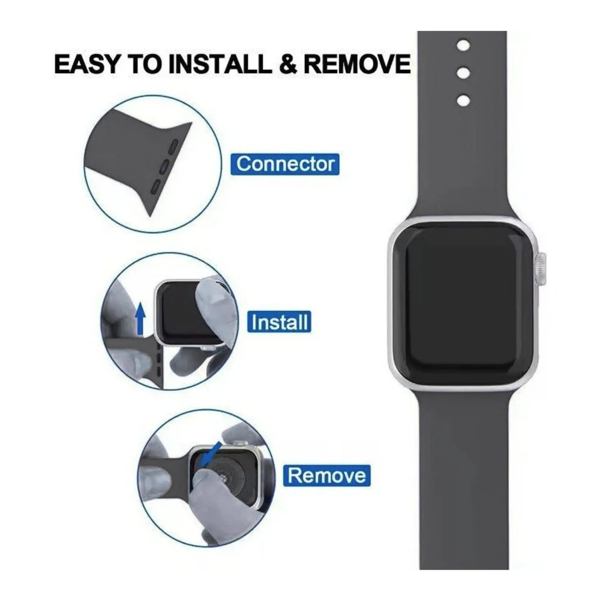 ACCESORIO CORREA RELOJ UNISEX CRS01 SMART TIME 1020253 - SUNTIMESTORE.COM