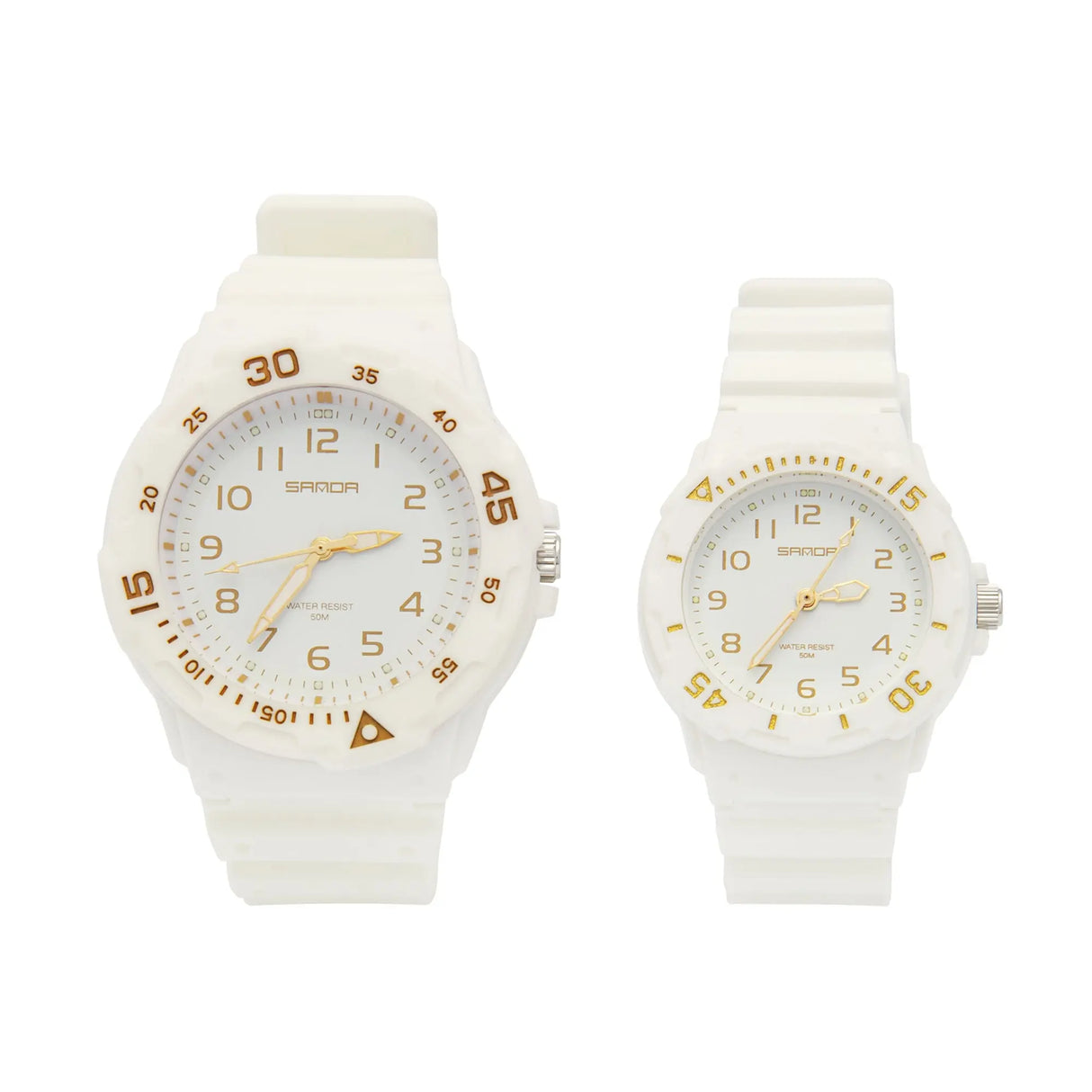 RELOJ SANDA 6011/6019 ACUATICO PARA PAREJA SUNTIME