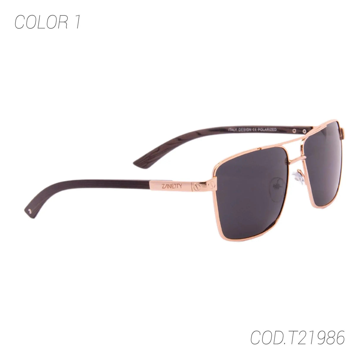 LENTES DE SOL POLARIZADOS UNISEX T21986 ZANETTY ZANETTY