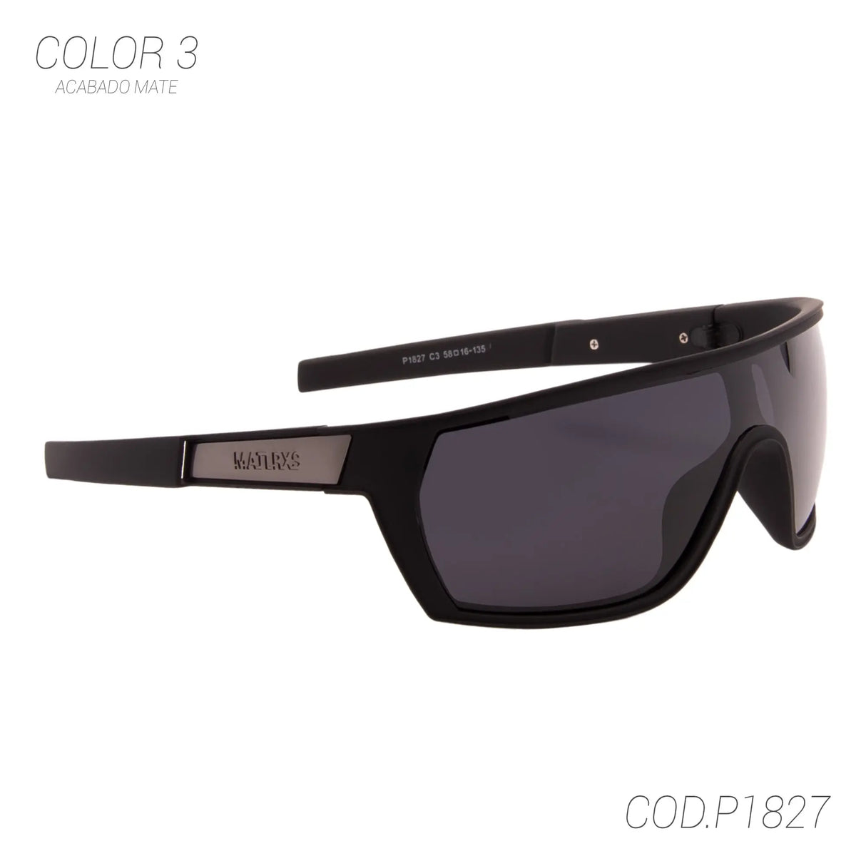 LENTES DE SOL POLARIZADOS UNISEX P1827 POLAR ROSE SUNTIME