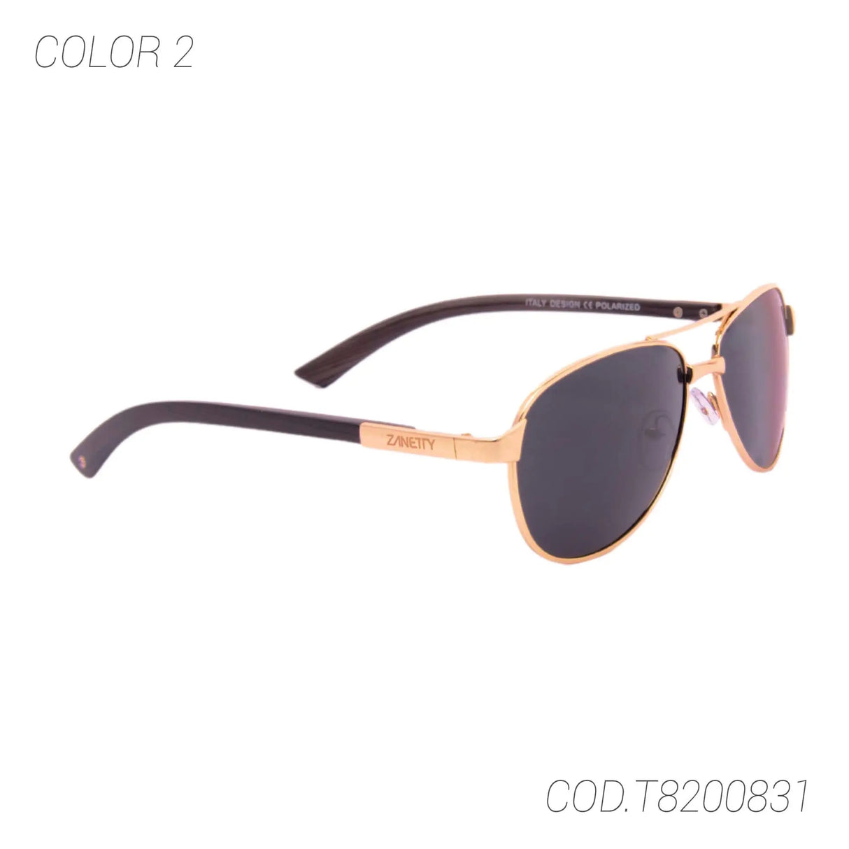 LENTES DE SOL POLARIZADOS UNISEX T8200831 ZANETTY ZANETTY