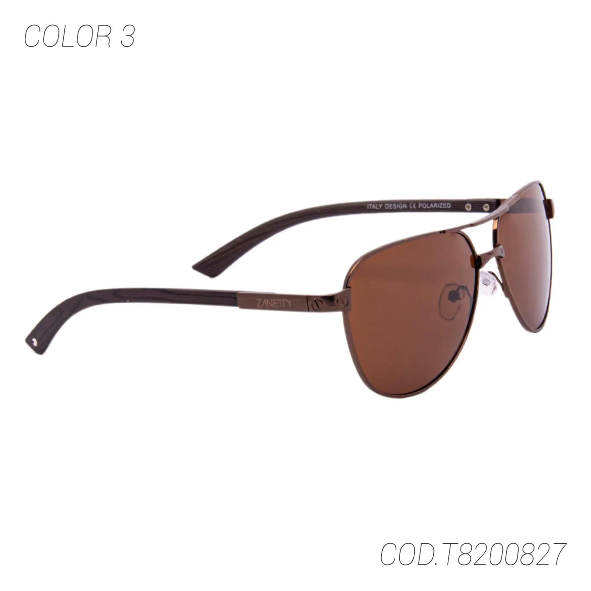 LENTES DE SOL POLARIZADOS UNISEX T8200827 ZANETTY ZANETTY
