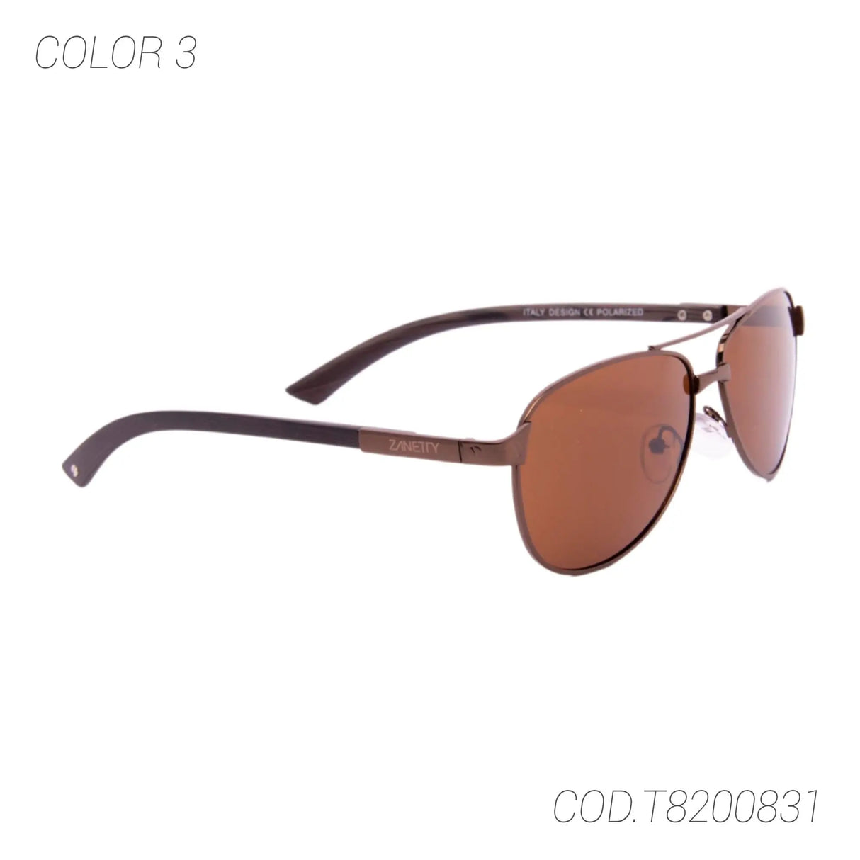 LENTES DE SOL POLARIZADOS UNISEX T8200831 ZANETTY ZANETTY
