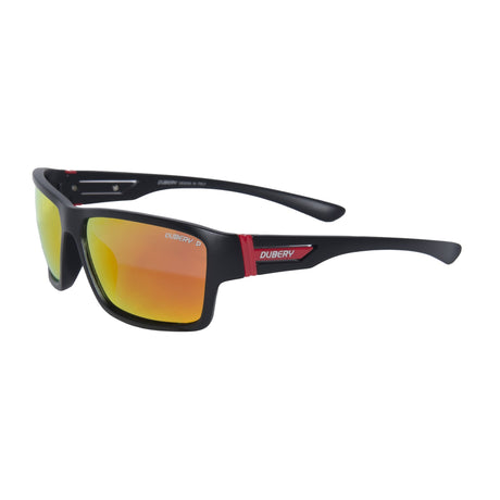 LENTES DE SOL POLARIZADO UNISEX D2071 DUBERY NEGRO/ROJO DUBERY
