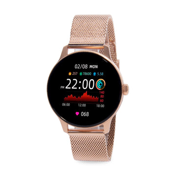 SMARTWATCH RELOJ INTELIGENTE  DORADO ROSA SMARTTIME MUJER SR06 SMART TIME