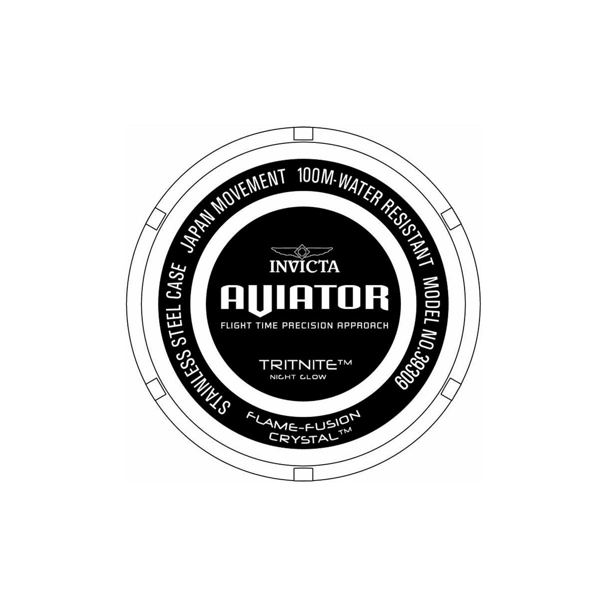 RELOJ ANALOGICO HOMBRE 39309 INVICTA AVIATOR INVICTA