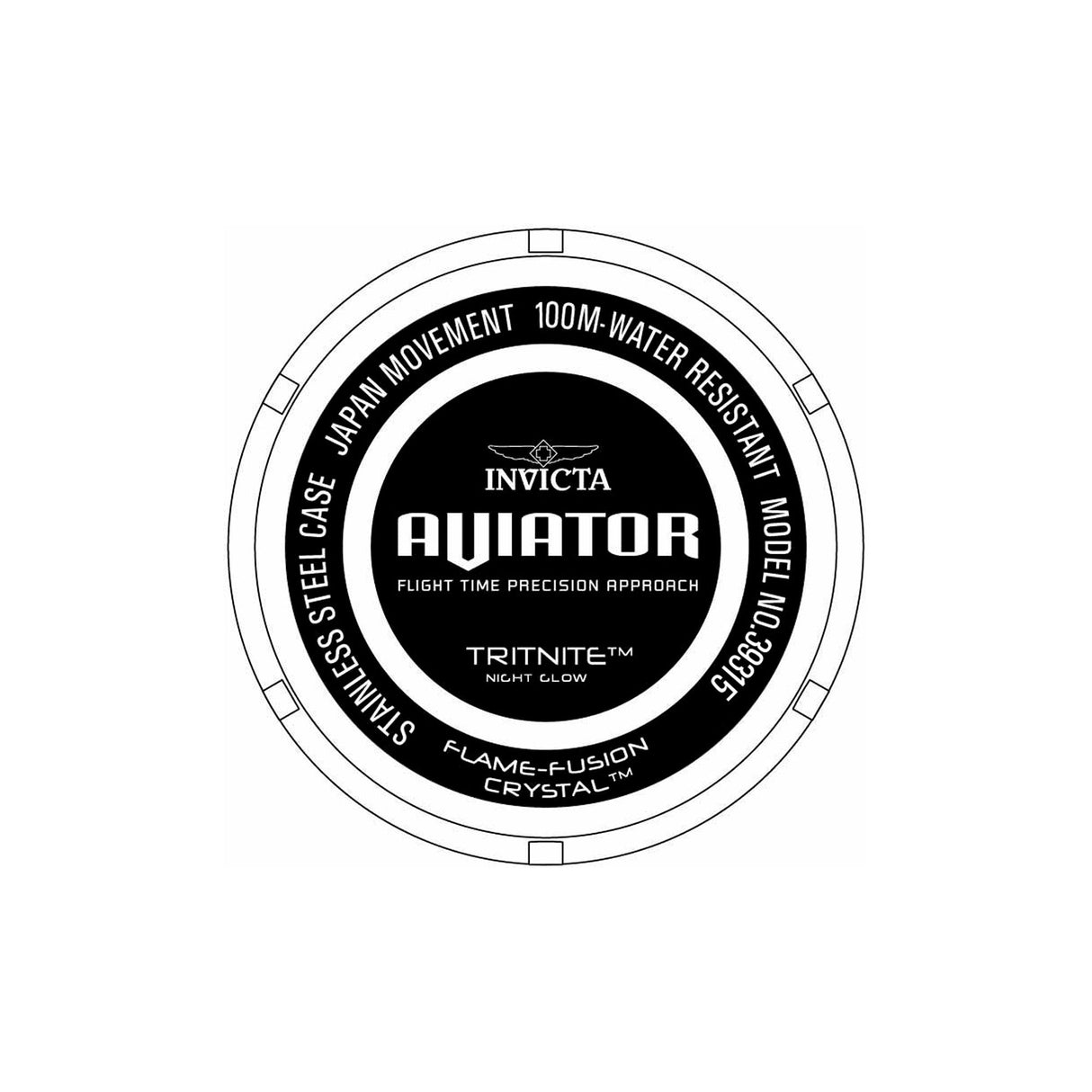 RELOJ ANALOGICO HOMBRE 39315 INVICTA AVIATOR INVICTA