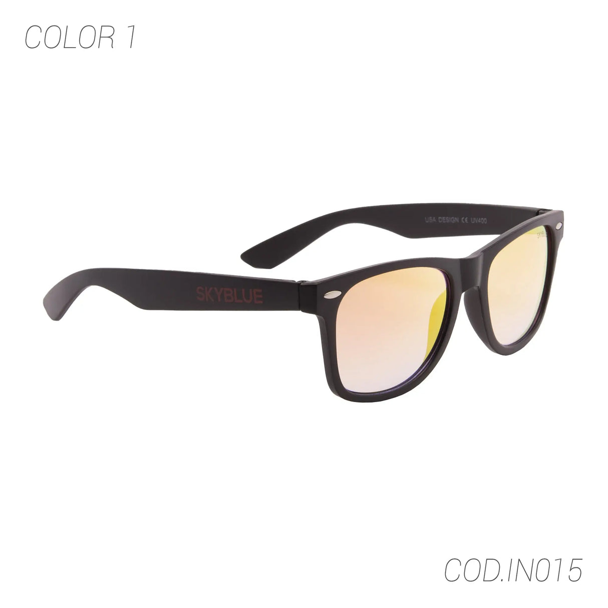 LENTES DE SOL UV400 UNISEX IN015 SKY BLUE SKYBLUE