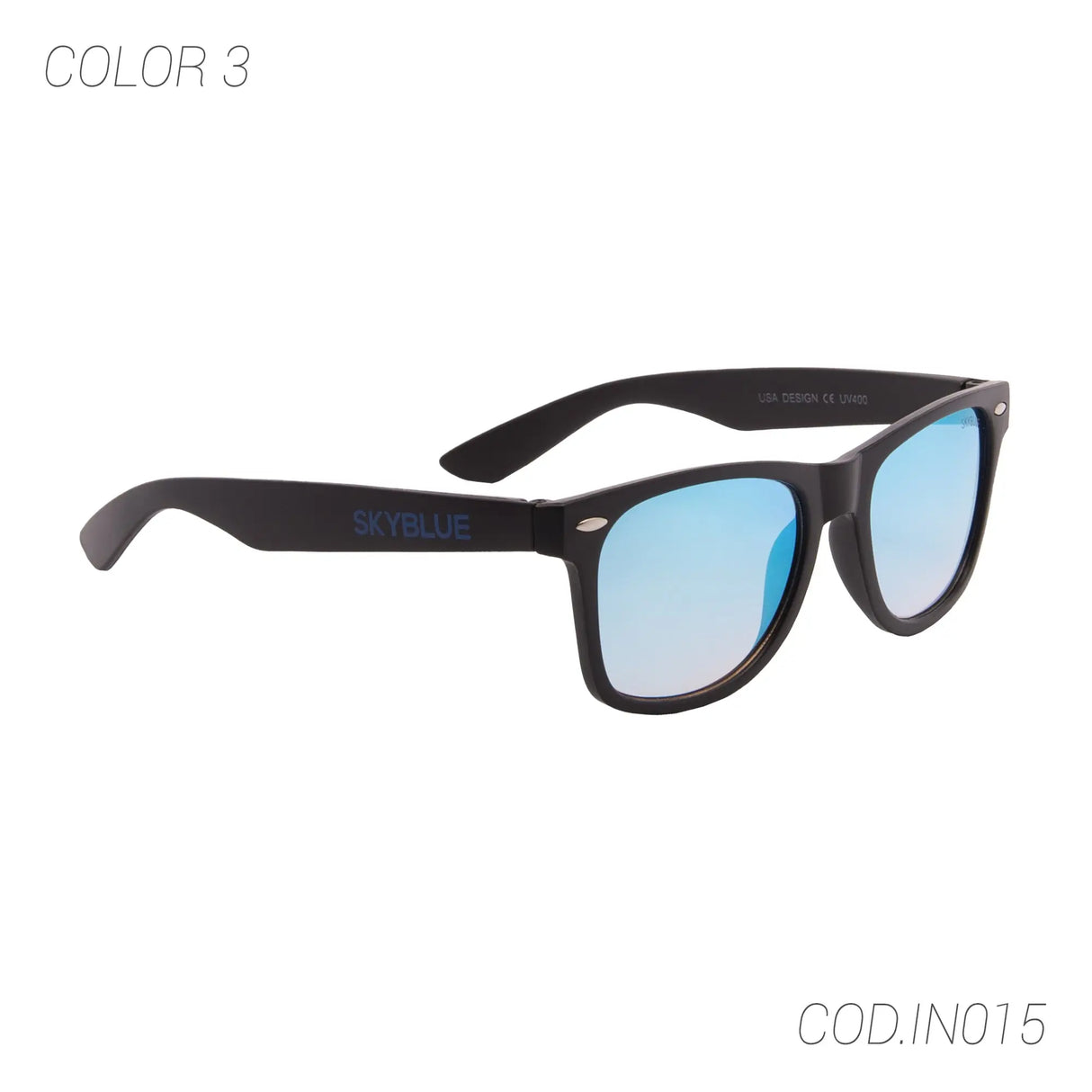 LENTES DE SOL UV400 UNISEX IN015 SKY BLUE SKYBLUE