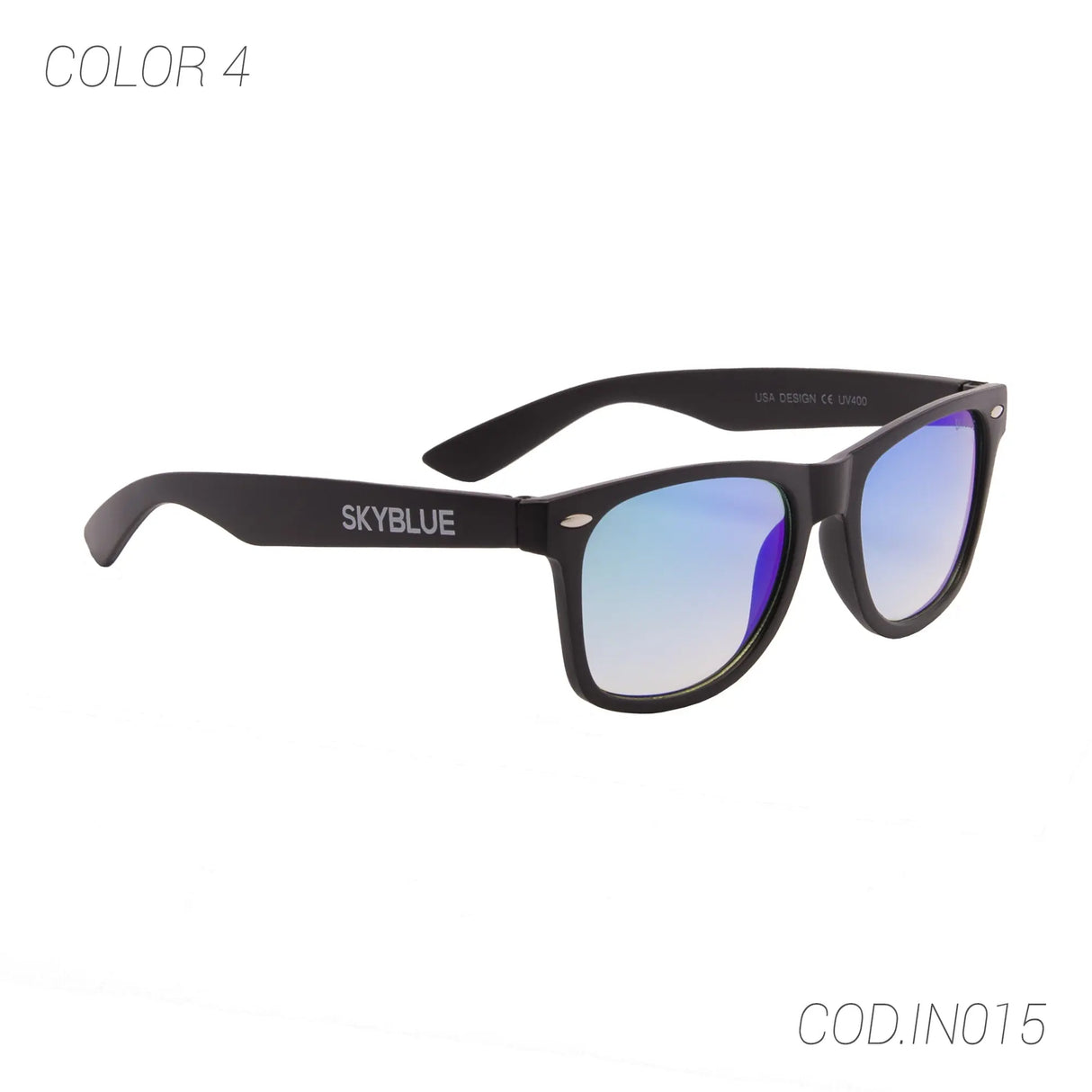 LENTES DE SOL UV400 UNISEX IN015 SKY BLUE SKYBLUE