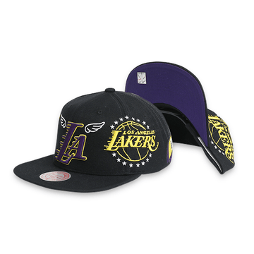 GORRA MITCHELL AND NESS  NBA-LOS ANGELES LAKERS  6HSSMM20187-LALBLCK