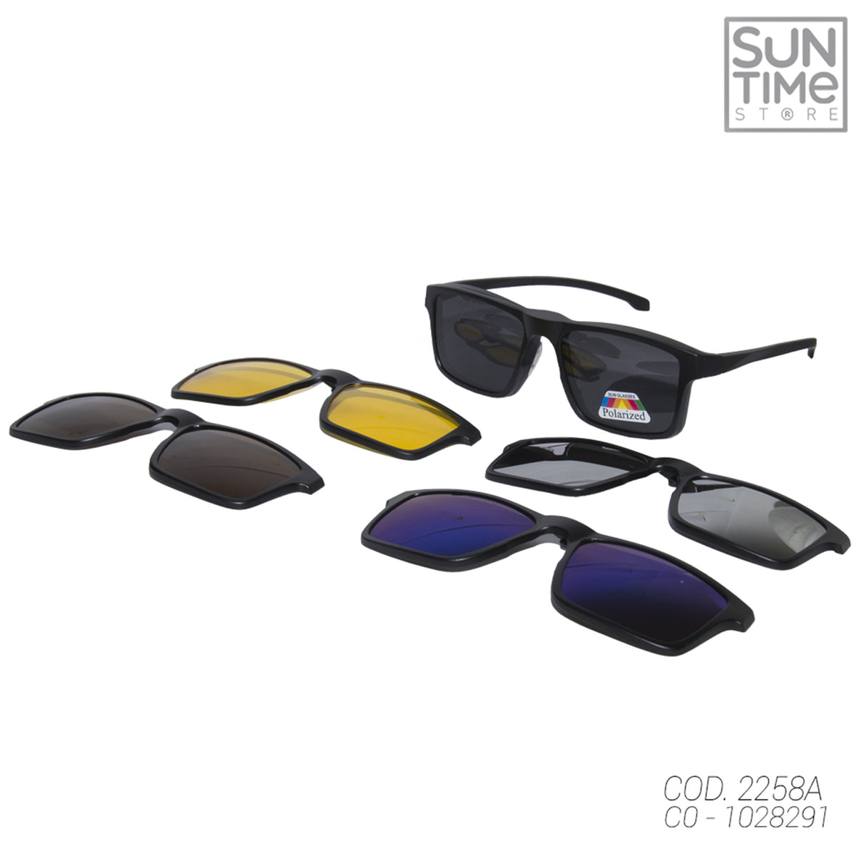LENTES DE SOL DESCANSO UNISEX 5CAMBIOS 2258A SUNTIME - 1028291