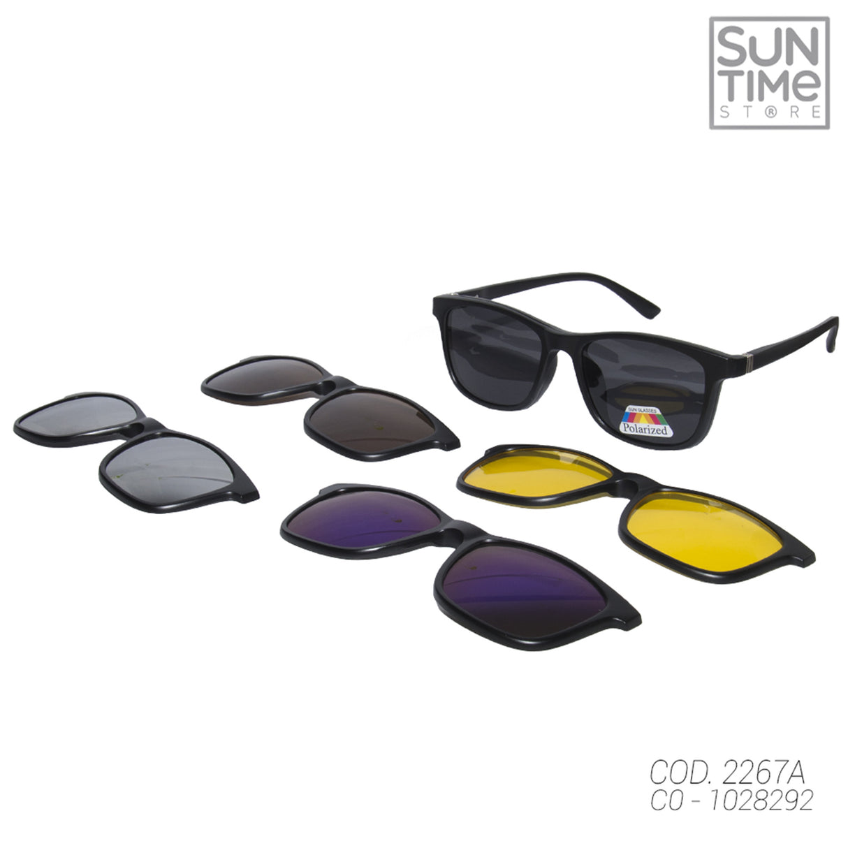 LENTES DE SOL DESCANSO UNISEX 5CAMBIOS 2267A SUNTIME - 1028292