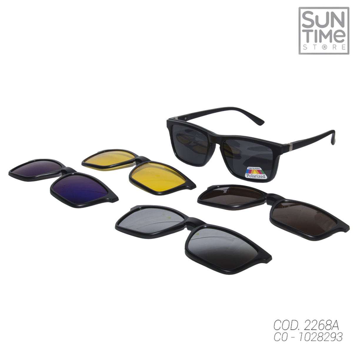LENTES DE SOL DESCANSO UNISEX 5CAMBIOS 2268A SUNTIME - 1028293