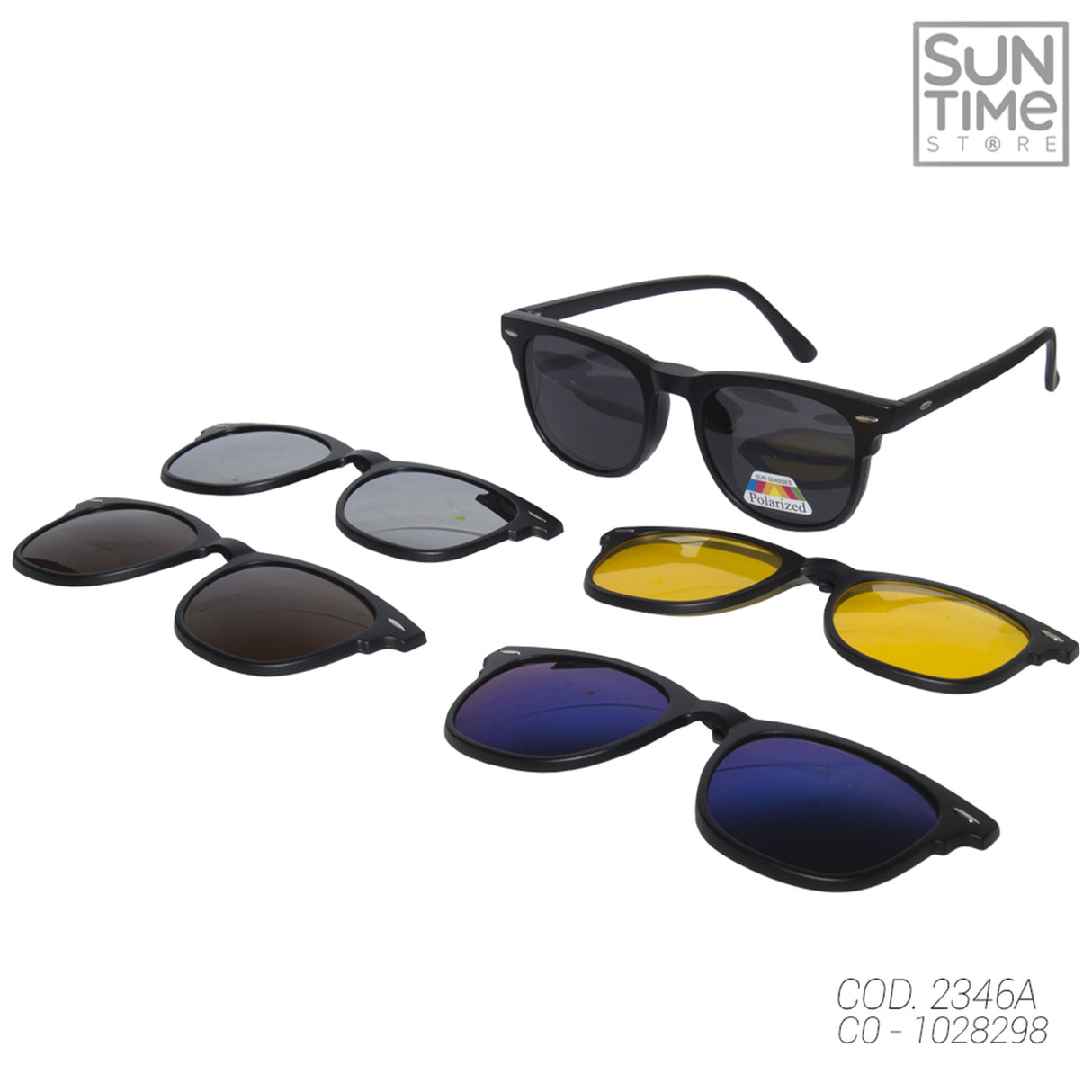 LENTES DE SOL UNISEX 5CAMBIOS 2346A SUNTIME - 1028298