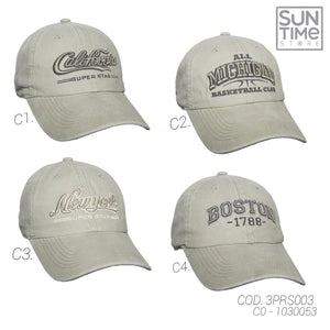 GORRA PRELAVADA UNISEX 3PRS003 SUNTIME VERDE SPORT 1030053