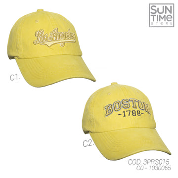 GORRA PRELAVADA UNISEX 3PRS015 SUNTIME AMARILLO SPORT 1030065