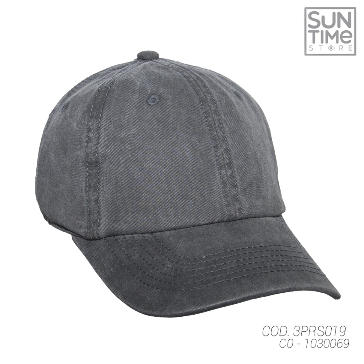 GORRA PRELAVADA UNISEX 3PRS019 SUNTIME GRIS SPORT 1030069