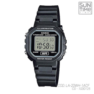 RELOJ DIGITAL UNISEX LA-20WH-1ACF CASIO NEGRO SPORT 1030125