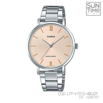 RELOJ ANALOGICO MUJER LTP-VT01D-4BUDF CASIO PLATEADO CLASICO 1030157