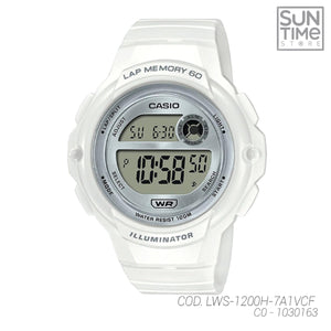 RELOJ DIGITAL MUJER LWS-1200H-7A1VCF CASIO BLANCO SPORT 1030163