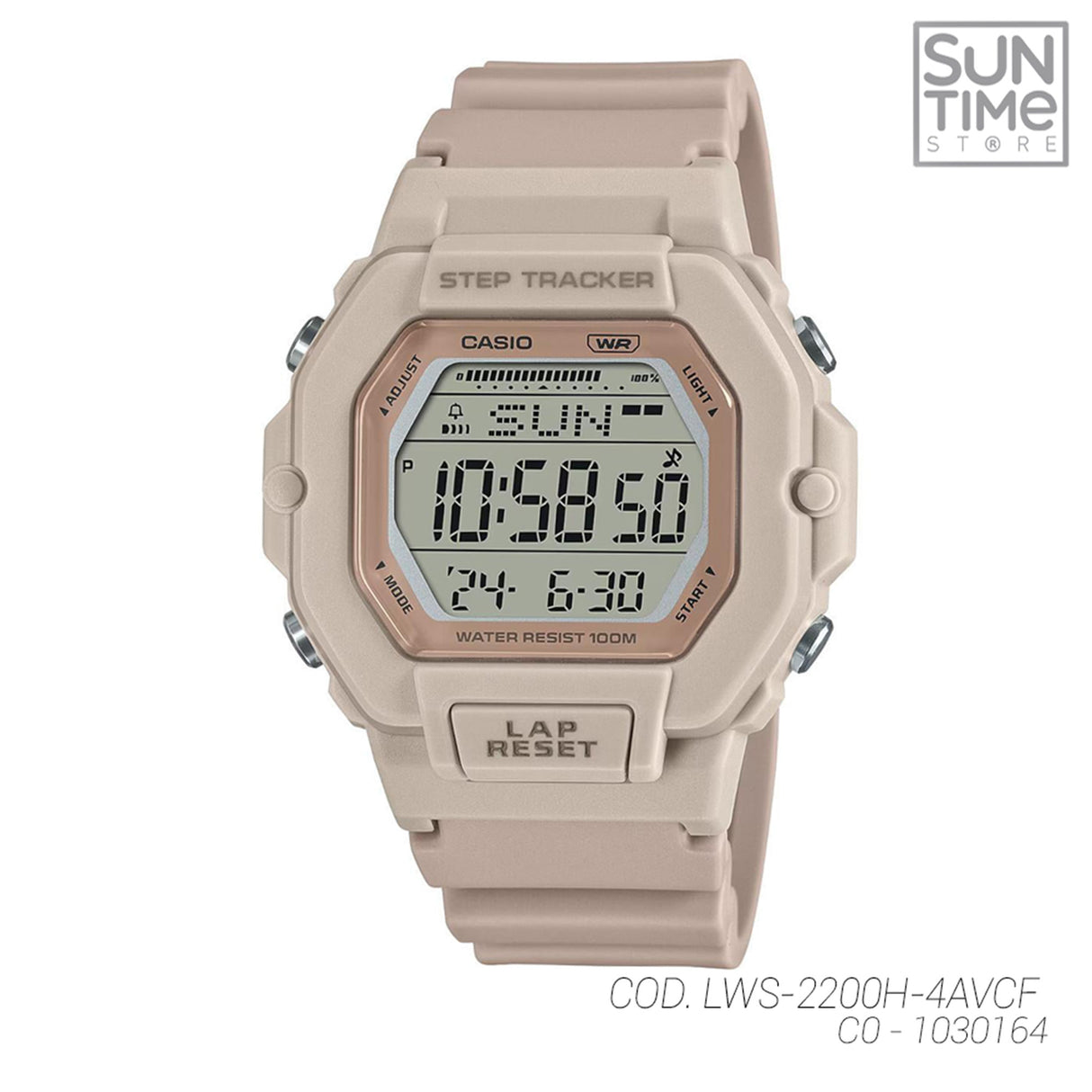 RELOJ DIGITAL MUJER LWS-2200H-4AVCF CASIO ROSA SPORT 1030164