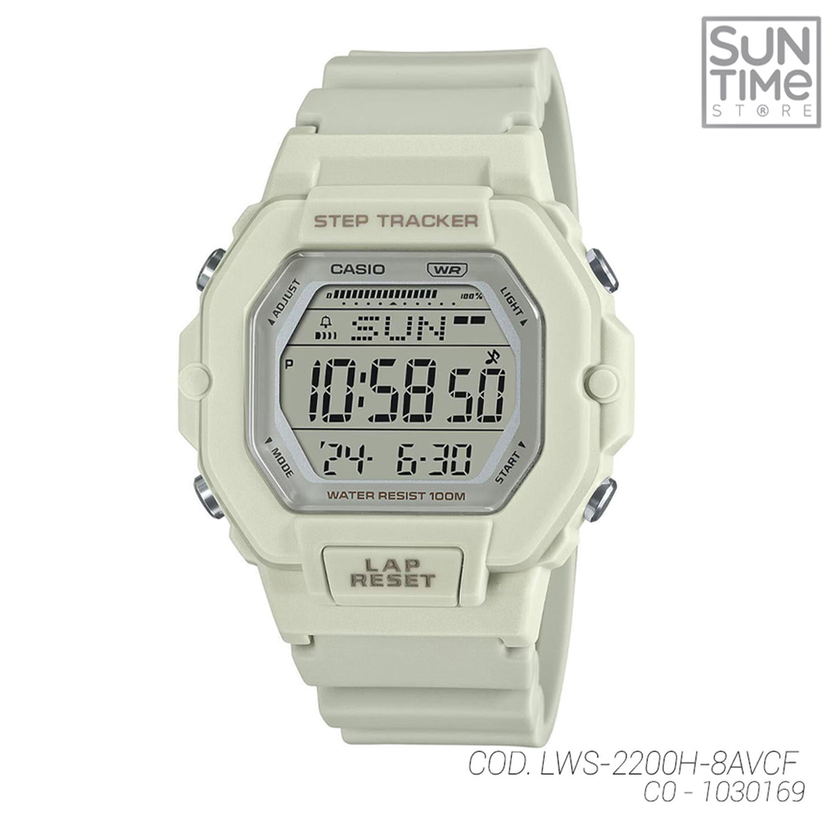 RELOJ DIGITAL MUJER LWS-2200H-8AVCF CASIO BLANCO SPORT 1030169