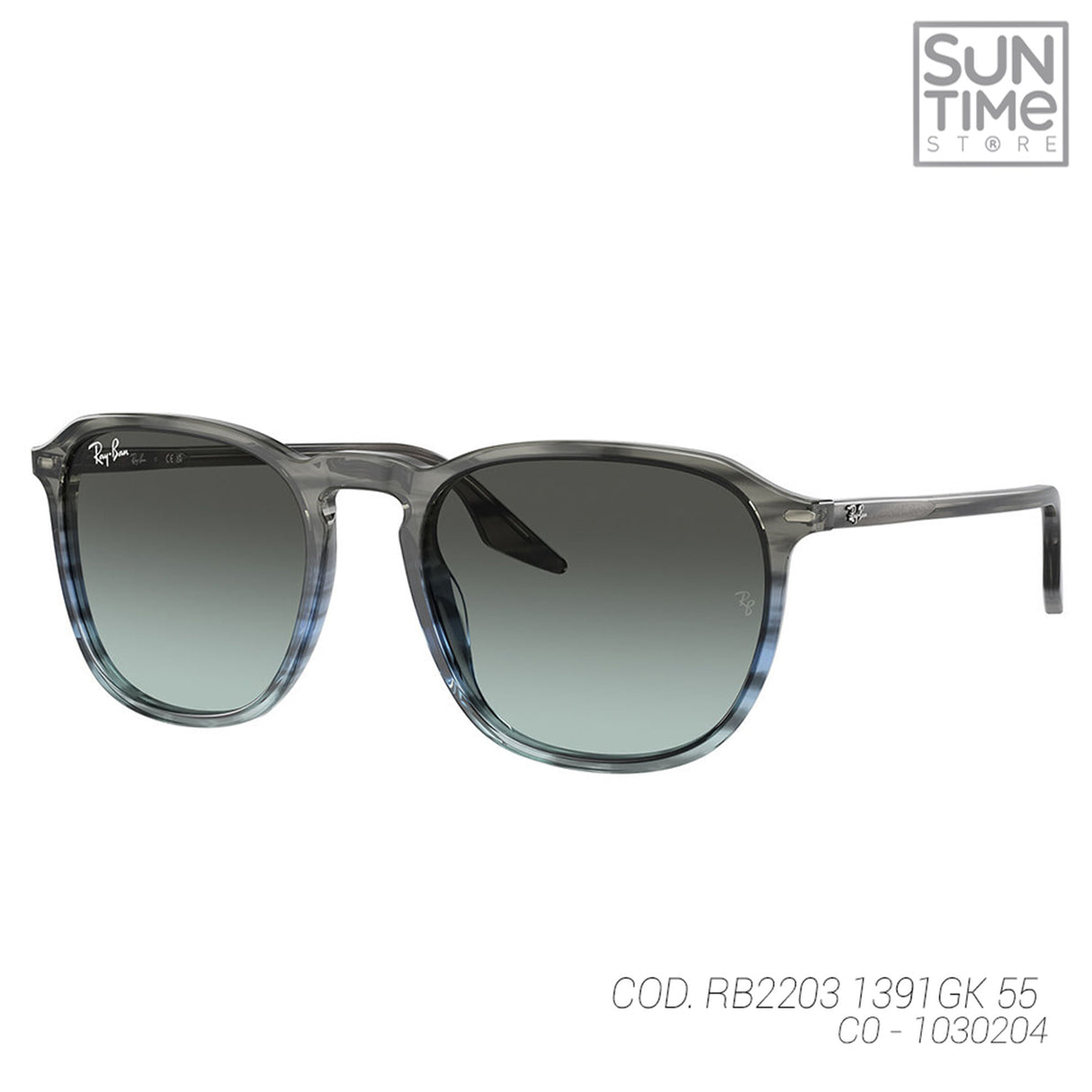 LENTES DE SOL UV400 UNISEX RB2203 1391GK 55 RAY BAN GRIS CASUAL 1030204