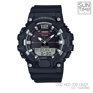 RELOJ ANALOGICO-DIGITAL HOMBRE HDC-700-1AVDF CASIO NEGRO SPORT 1030560
