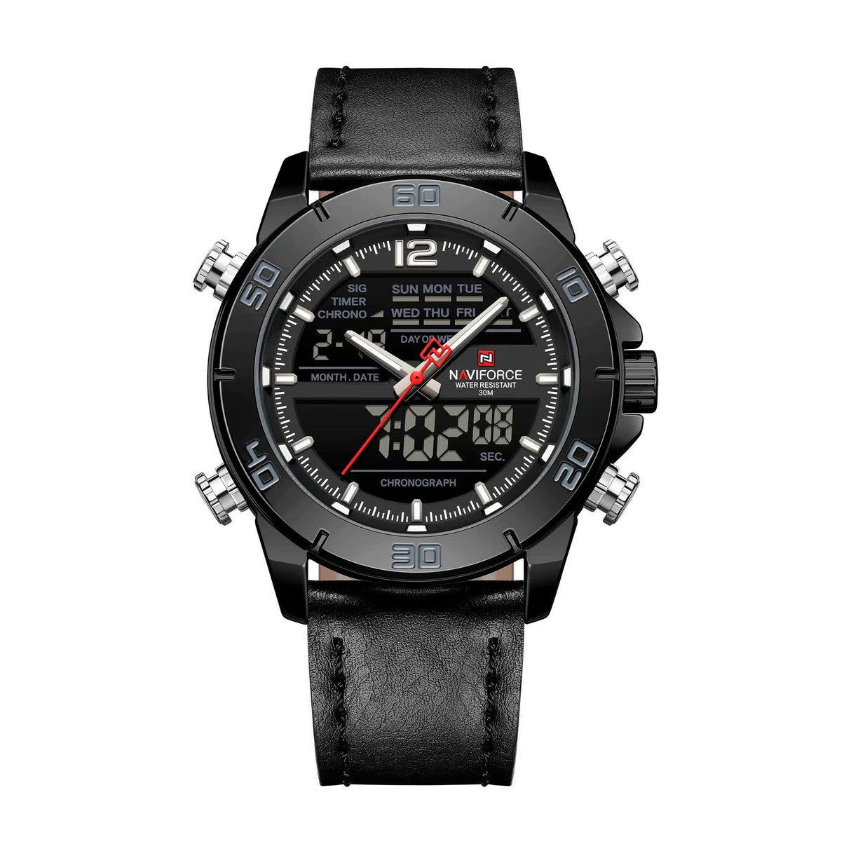 RELOJ ANALOGICO-DIGITAL HOMBRE NF9253L B/B/B NAVIFORCE NAVIFORCE