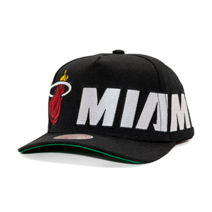 GORRA MITCHELL & NESS NBA-MIAMI HEAT HP12875-MHEBLCK MITCHELL AND NESS