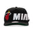 GORRA MITCHELL & NESS NBA-MIAMI HEAT HP12875-MHEBLCK MITCHELL AND NESS