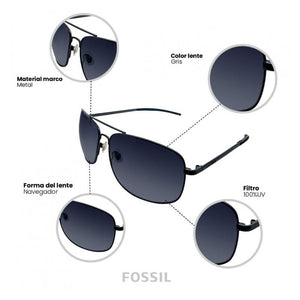 LENTES DE SOL UV400 UNISEX 66353614 FOSSIL