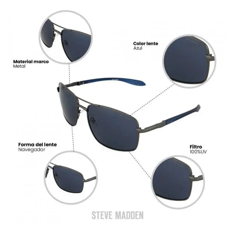 LENTES DE SOL UV400  HOMBRE X17118 STEVE MADDEN STEVE MADDEN