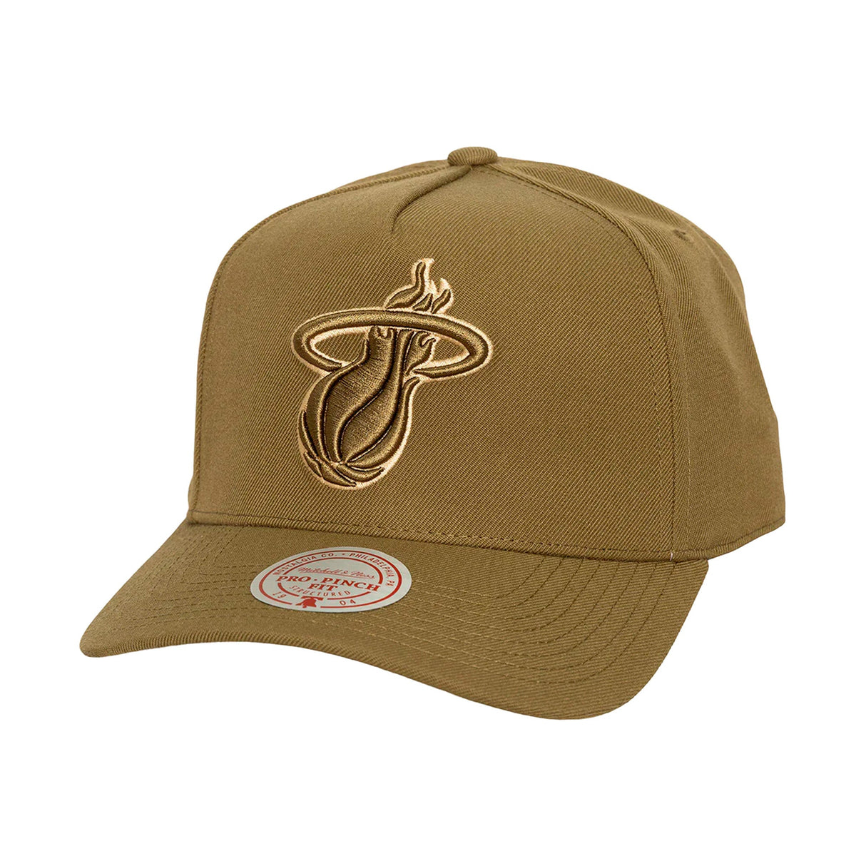 GORRA MITCHELL & NESS NBA-MIAMI HEAT HP12962-MHEOLIV MITCHELL AND NESS