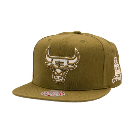 GORRA MITCHELL & NESS NBA-CHICAGO BULLS HS12949-CBUOLIV MITCHELL AND NESS