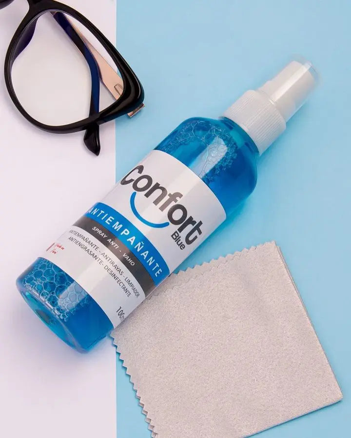 SOLUCIÓN KIT LIMPIADOR ANTIEMPAÑANTE 6Y013 CONFORTBLUE® MULTIPROPÓSITO FRASCO 100 ML UPC: 7750530580000 CONFORT BLUE