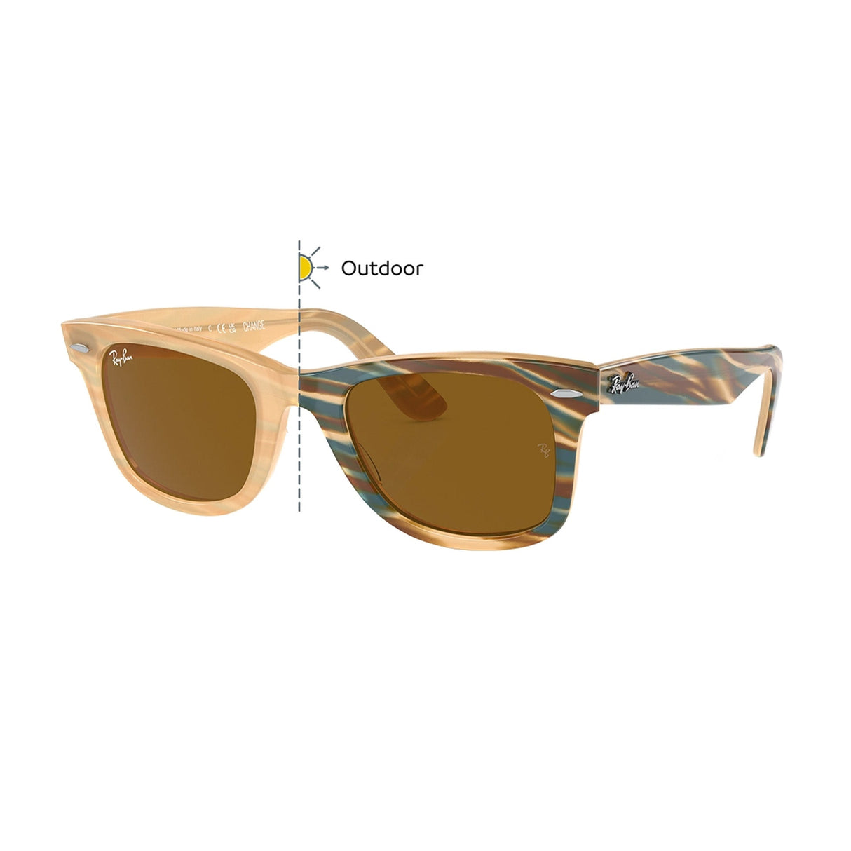 LENTES DE SOL UV400 UNISEX RB2140 140833 50 RAY BAN WAYFARER RAY-BAN