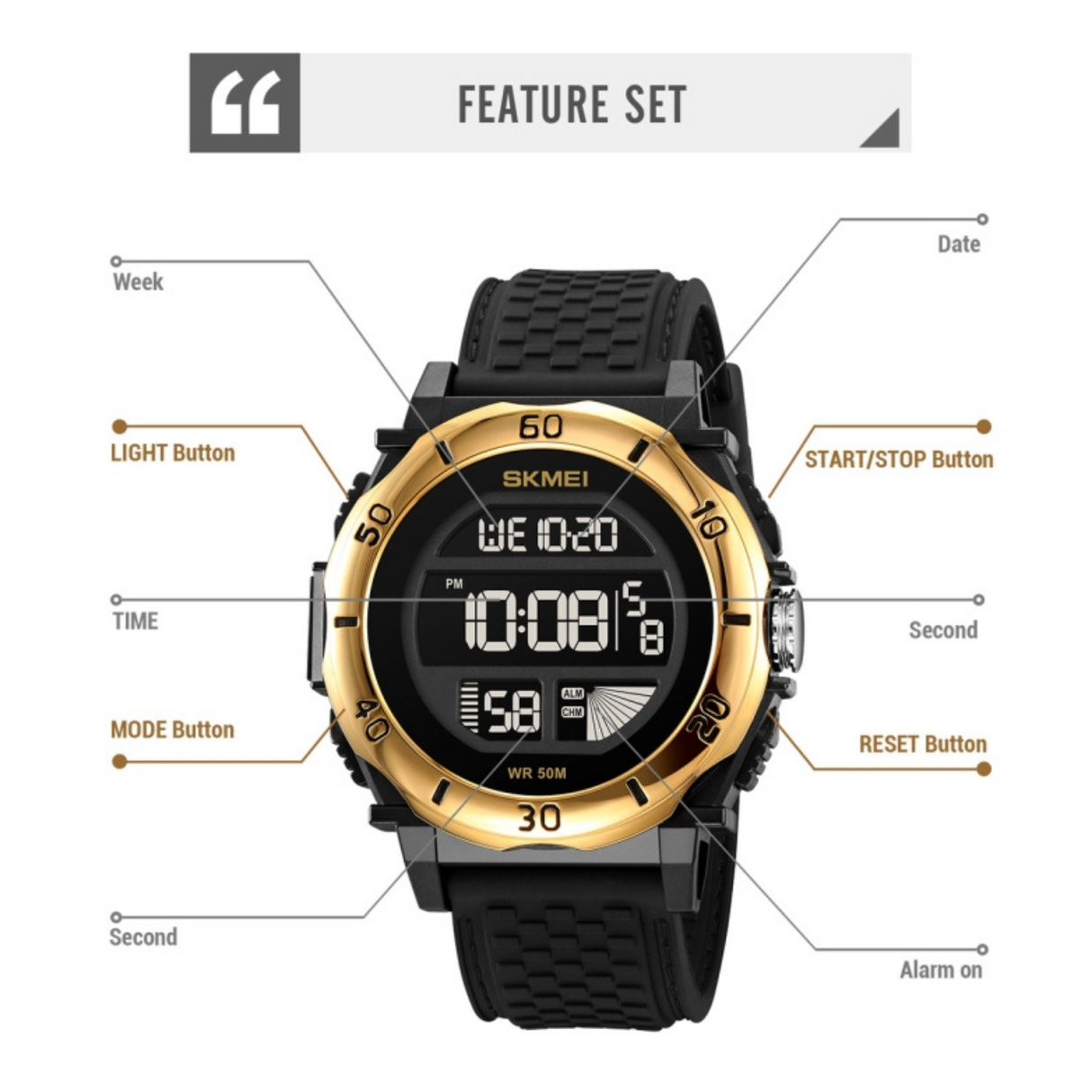 RELOJ DIGITAL HOMBRE 2099 SKMEI - 1027420