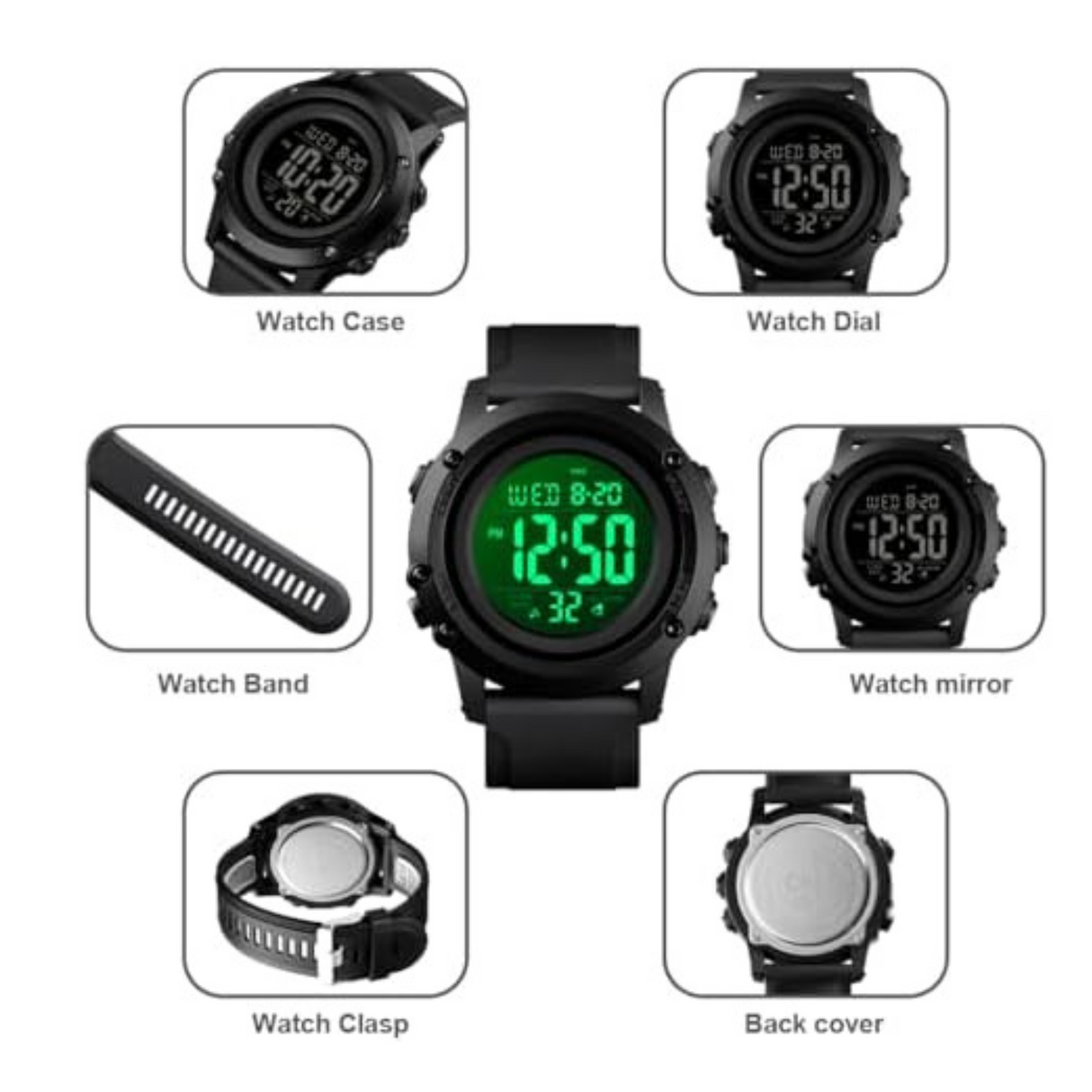 RELOJ DIGITAL HOMBRE 1506 SKMEI - 1018770