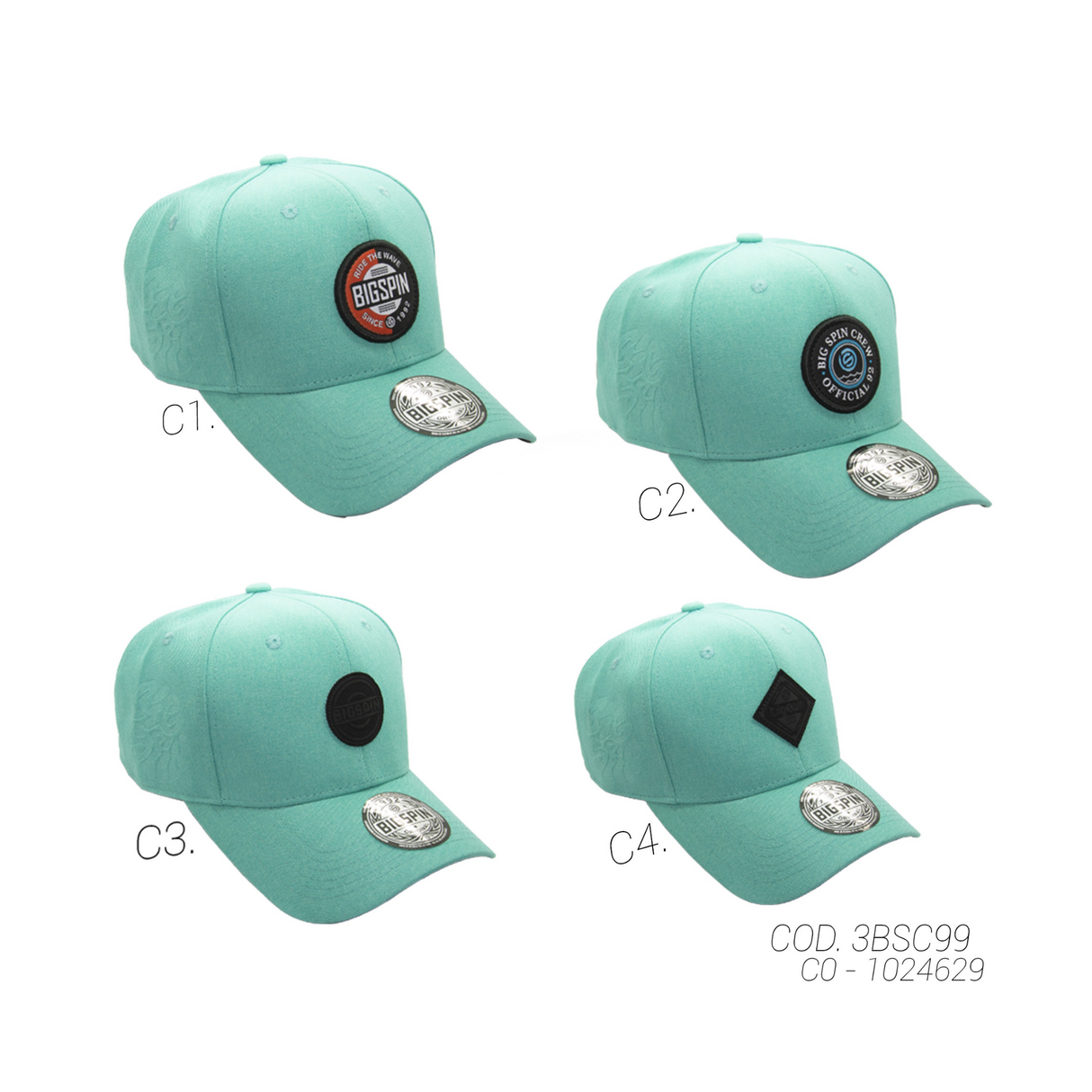 GORRA CON BROCHE UNISEX 3BSC99 BIGSPIN