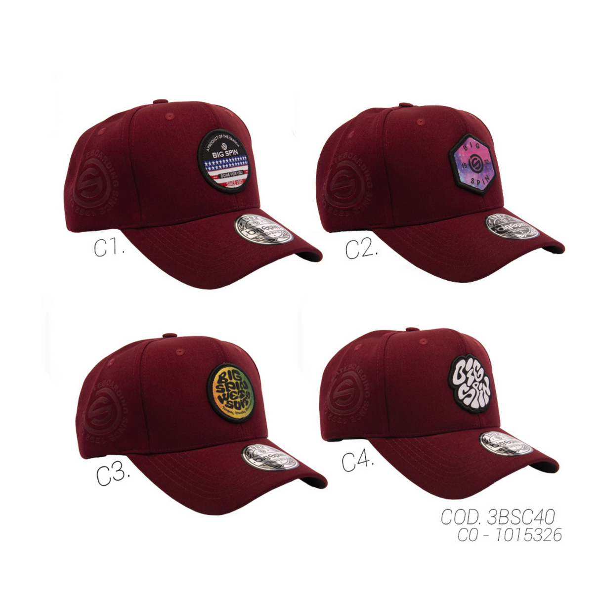GORRA CON BROCHE UNISEX 3BSC40 BIGSPIN