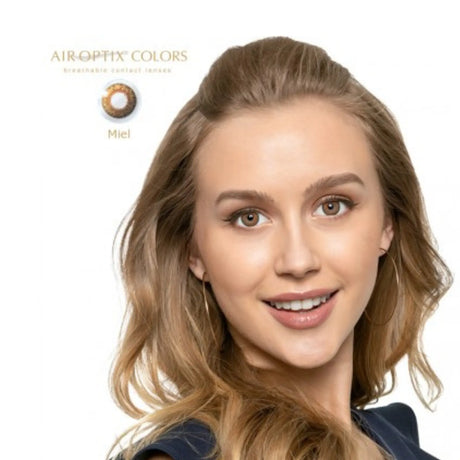 LENTE DE CONTACTO LCAO04 CON ALTA TRANSMISIBILIDAD DE OXÍGENO AIR OPTIX™ COLORS HONEY AIR OPTIX