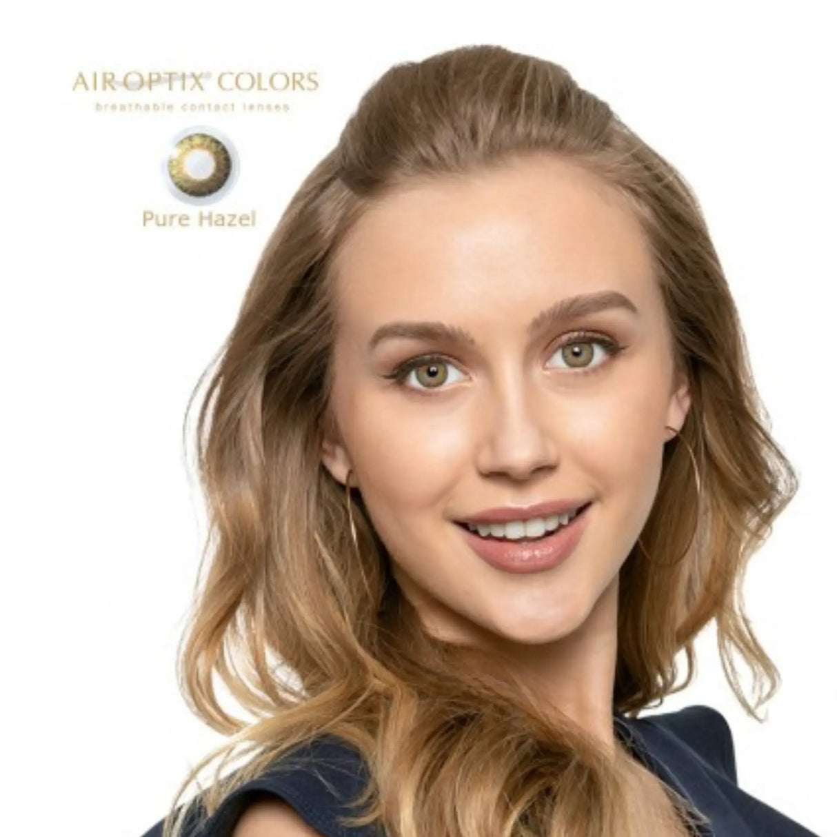 LENTE DE CONTACTO LCAO04 CON ALTA TRANSMISIBILIDAD DE OXÍGENO AIR OPTIX™ COLORS PURE HAZEL AIR OPTIX