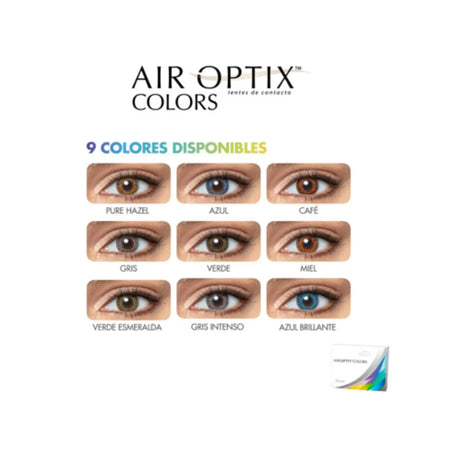 LENTE DE CONTACTO LCAO04 CON ALTA TRANSMISIBILIDAD DE OXÍGENO AIR OPTIX™ COLORS HONEY AIR OPTIX