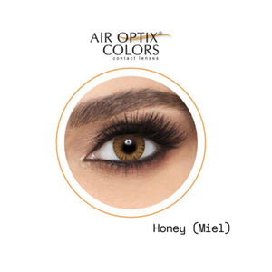 LENTE DE CONTACTO LCAO04 CON ALTA TRANSMISIBILIDAD DE OXÍGENO AIR OPTIX™ COLORS HONEY AIR OPTIX